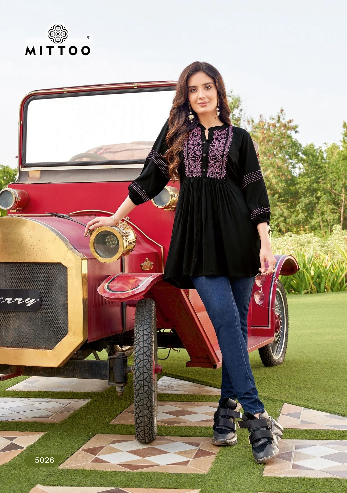 Mittoo Victoria Vol 5 Wrinkle Rayon Wholesale Fancy Kurtis Catalog — Wholesale Kurtis, Mittoo wholesale from Surat - Gallery Image 3